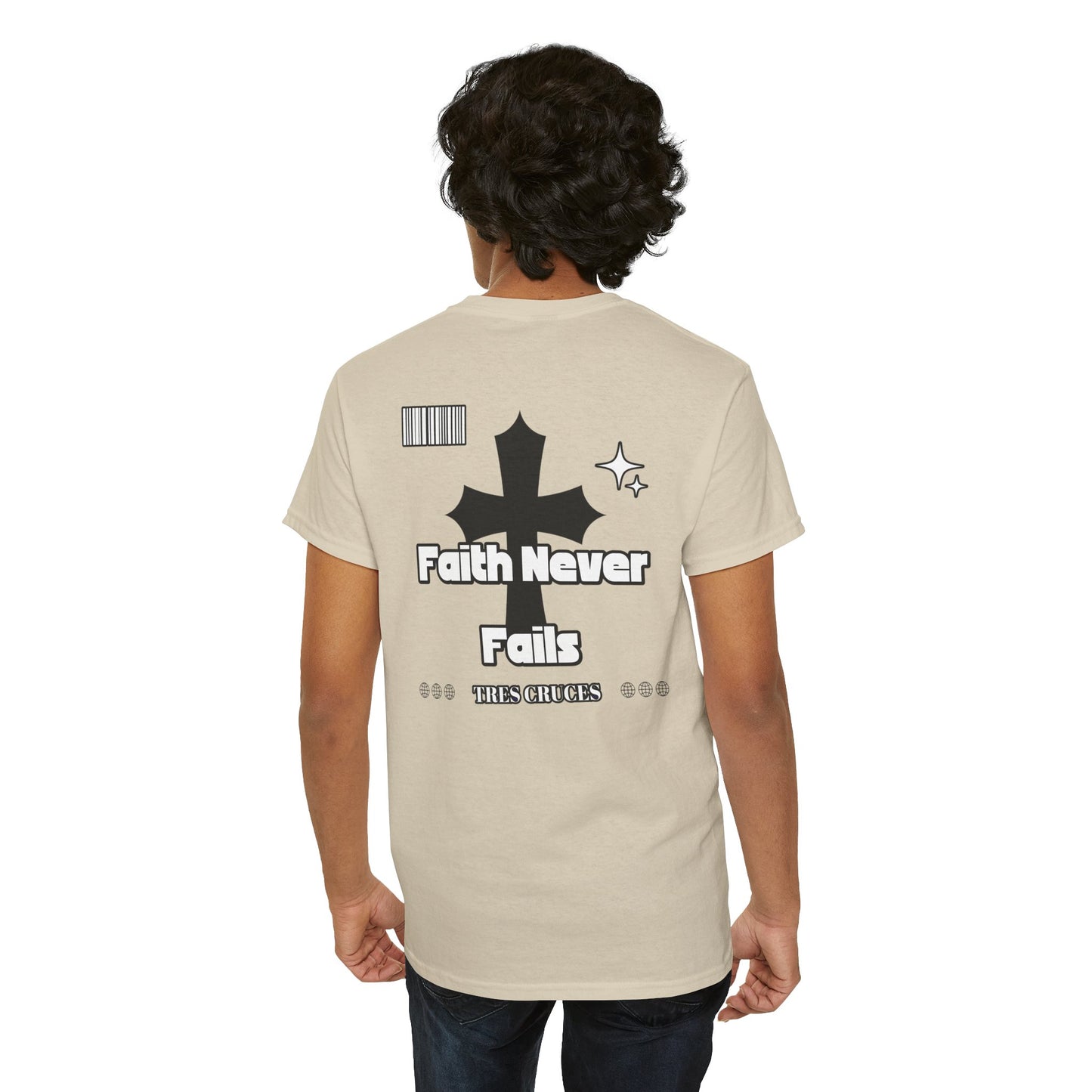 Faith Never Fails Heavyweight Cotton Tee