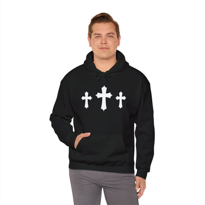 Black Tres Cruces Heavyweight Hoodie