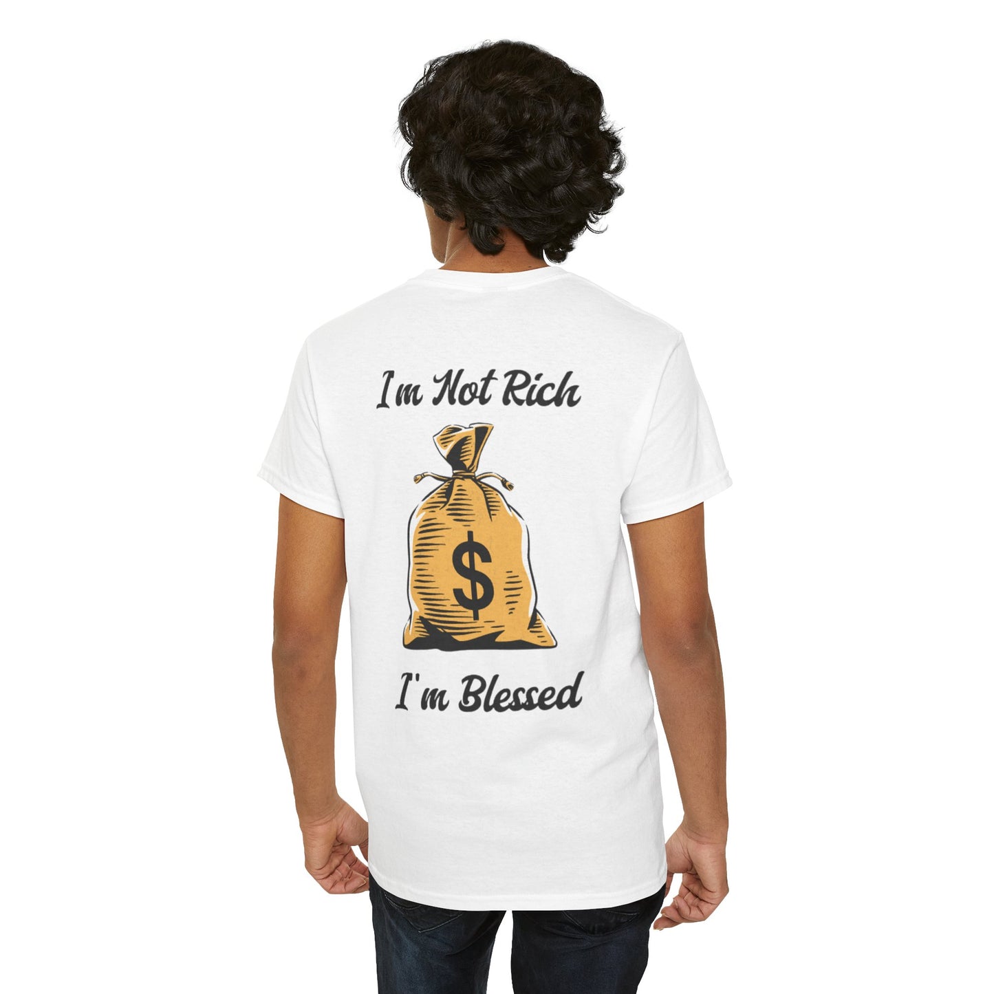 I'm Not Rich I'm Blessed Heavyweight Cotton Tee