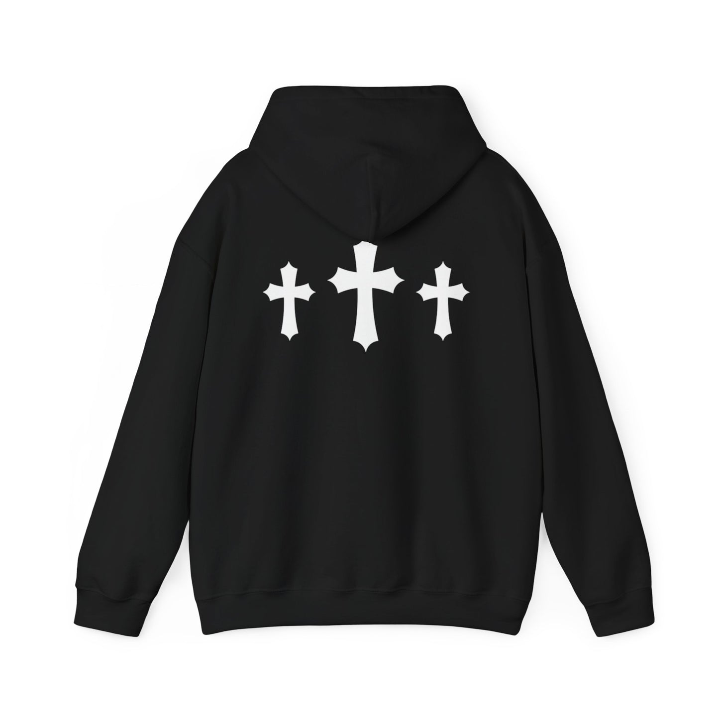 Black Tres Cruces Heavyweight Hoodie