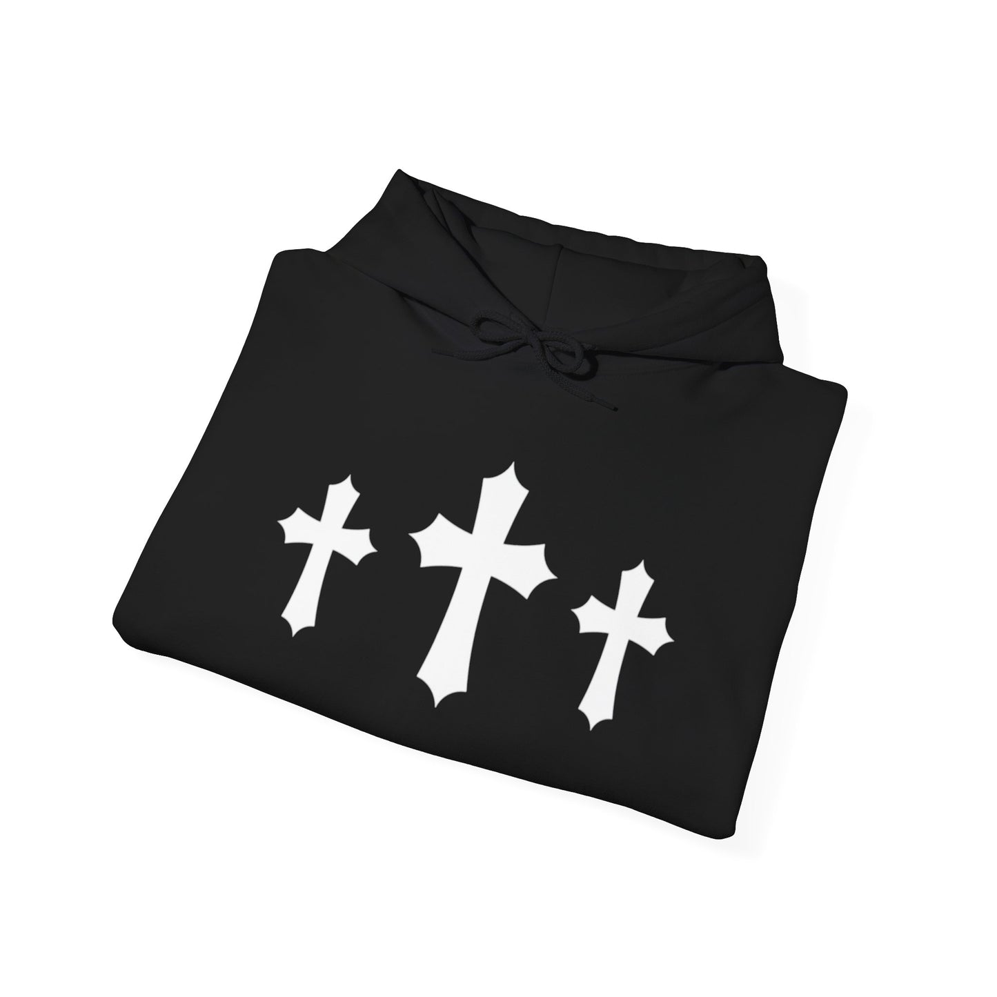 Black Tres Cruces Heavyweight Hoodie