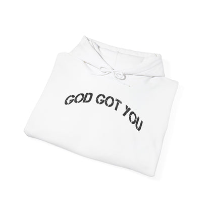 God Got You White Heavyweight Hoodie